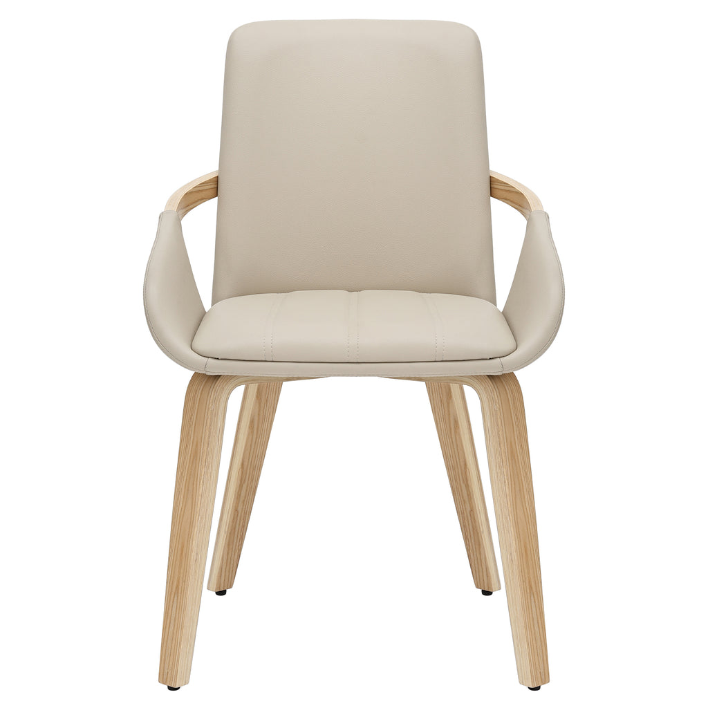 Caspian Dining/Lounge Chair (Sand and Natural) (Set of 2)