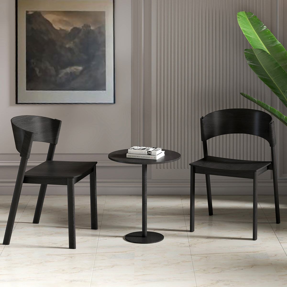 Elias Dining/Lounge Chair (Black) (Set of 2)