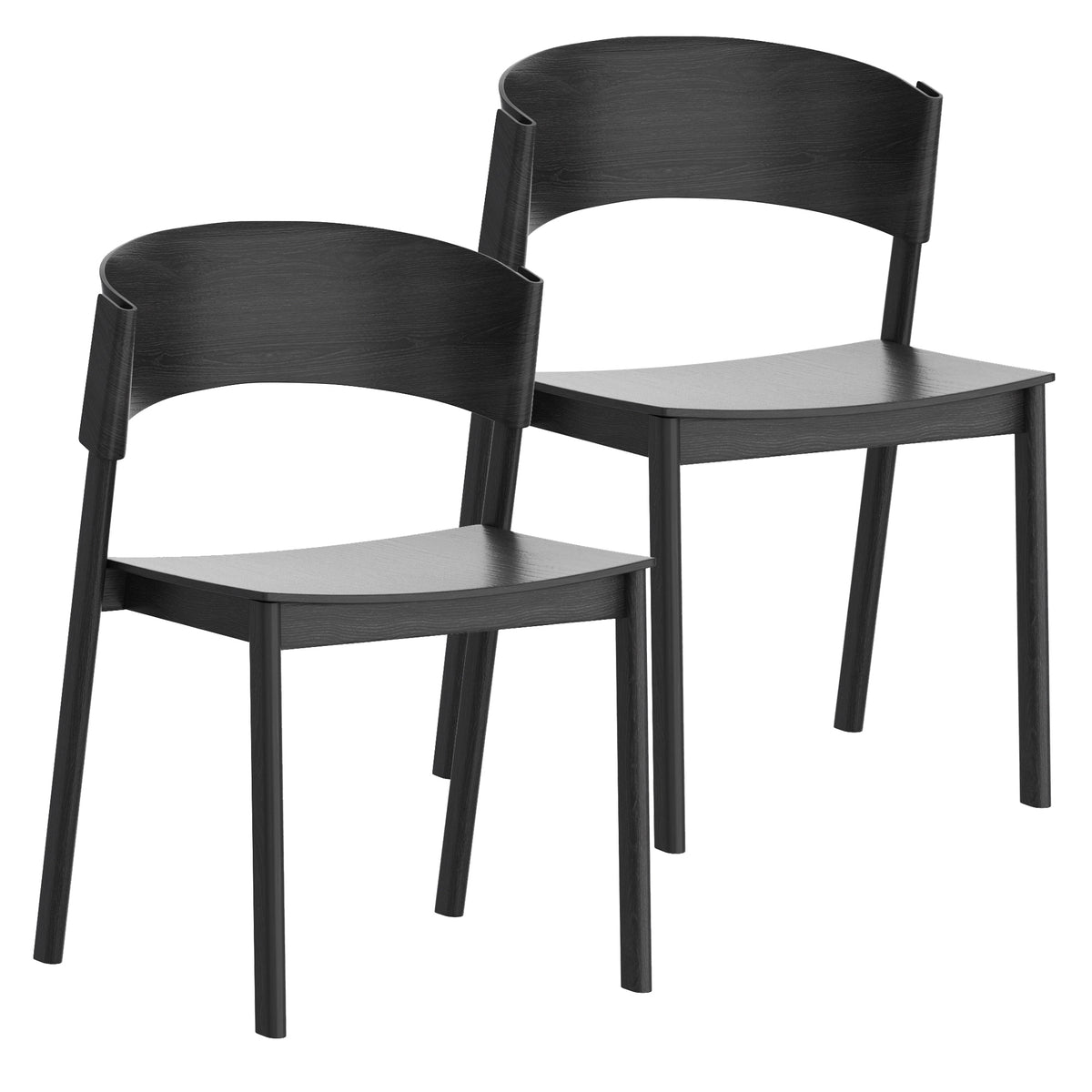 Elias Dining/Lounge Chair (Black) (Set of 2)