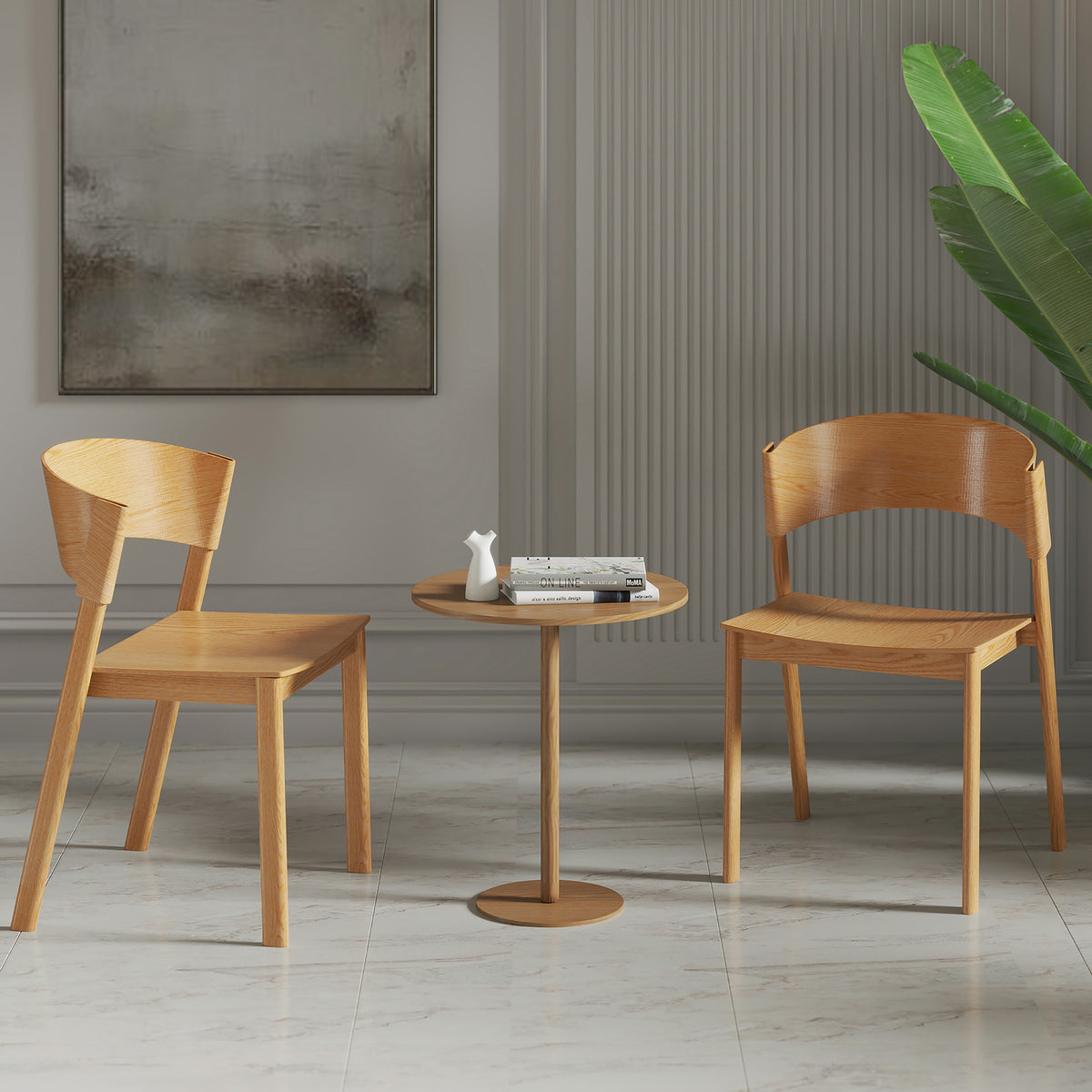 Elias Dining/Lounge Chair (Natural) (Set of 2)