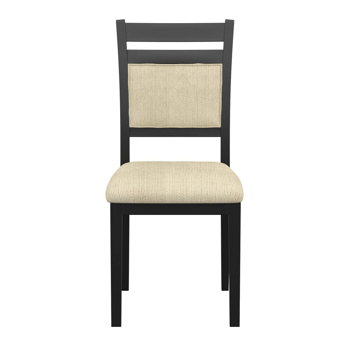 Conrad Dining/Lounge Chair (Black and Beige) (Set of 2)