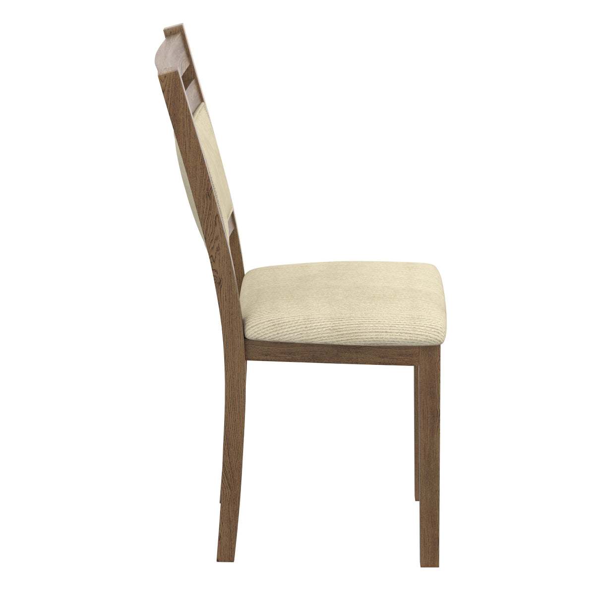 Conrad Dining/Lounge Chair (Walnut and Beige) (Set of 2)