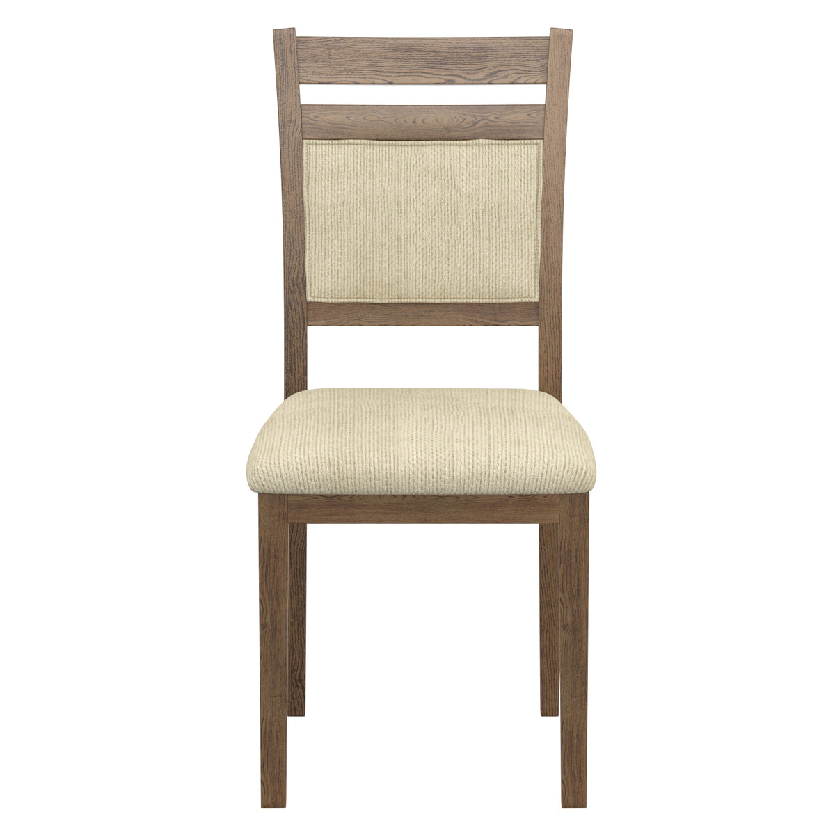 Conrad Dining/Lounge Chair (Walnut and Beige) (Set of 2)