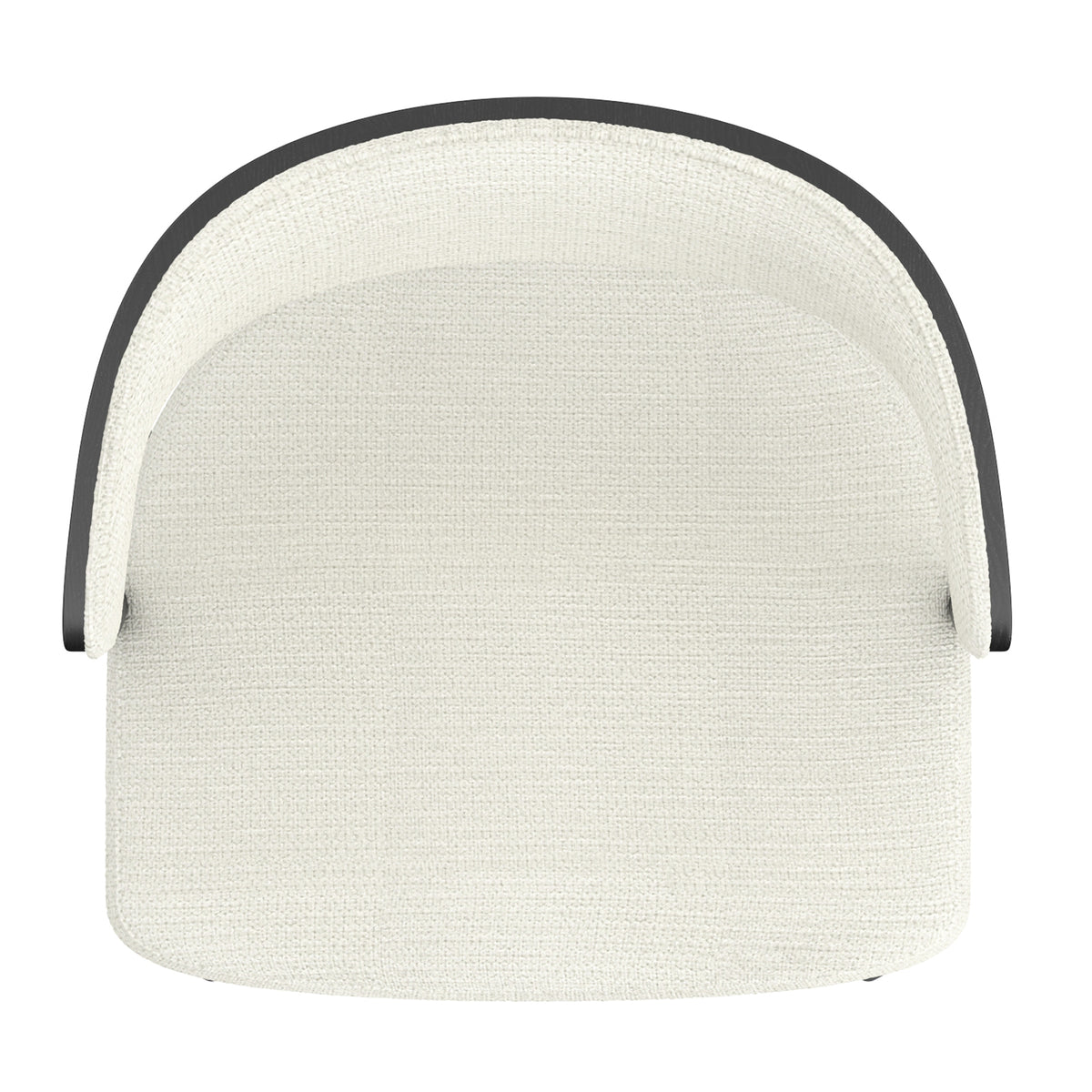 Kazan Dining/Lounge Chair (Ivory and Black) (Set of 2)