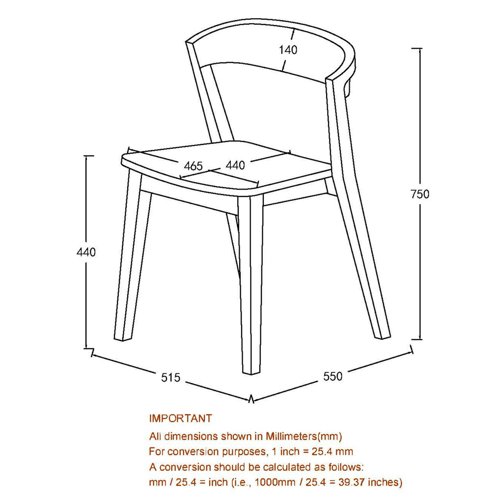 Nicco Dining/Lounge Chair (Walnut) (Set of 2)