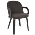 Celest Dining/Lounge Chair (Brown and Dark Walnut) (Set of 2)
