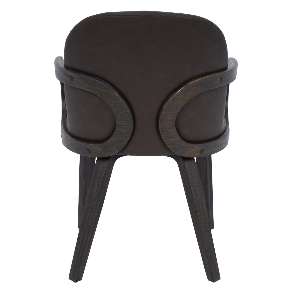Celest Dining/Lounge Chair (Brown and Dark Walnut) (Set of 2)
