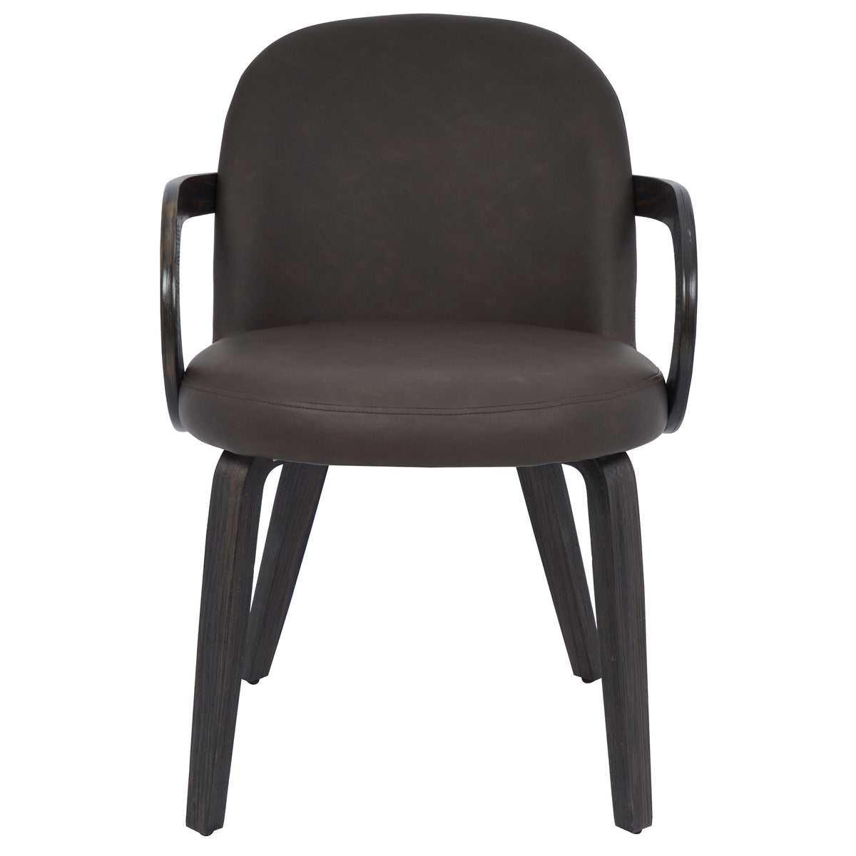 Celest Dining/Lounge Chair (Brown and Dark Walnut) (Set of 2)
