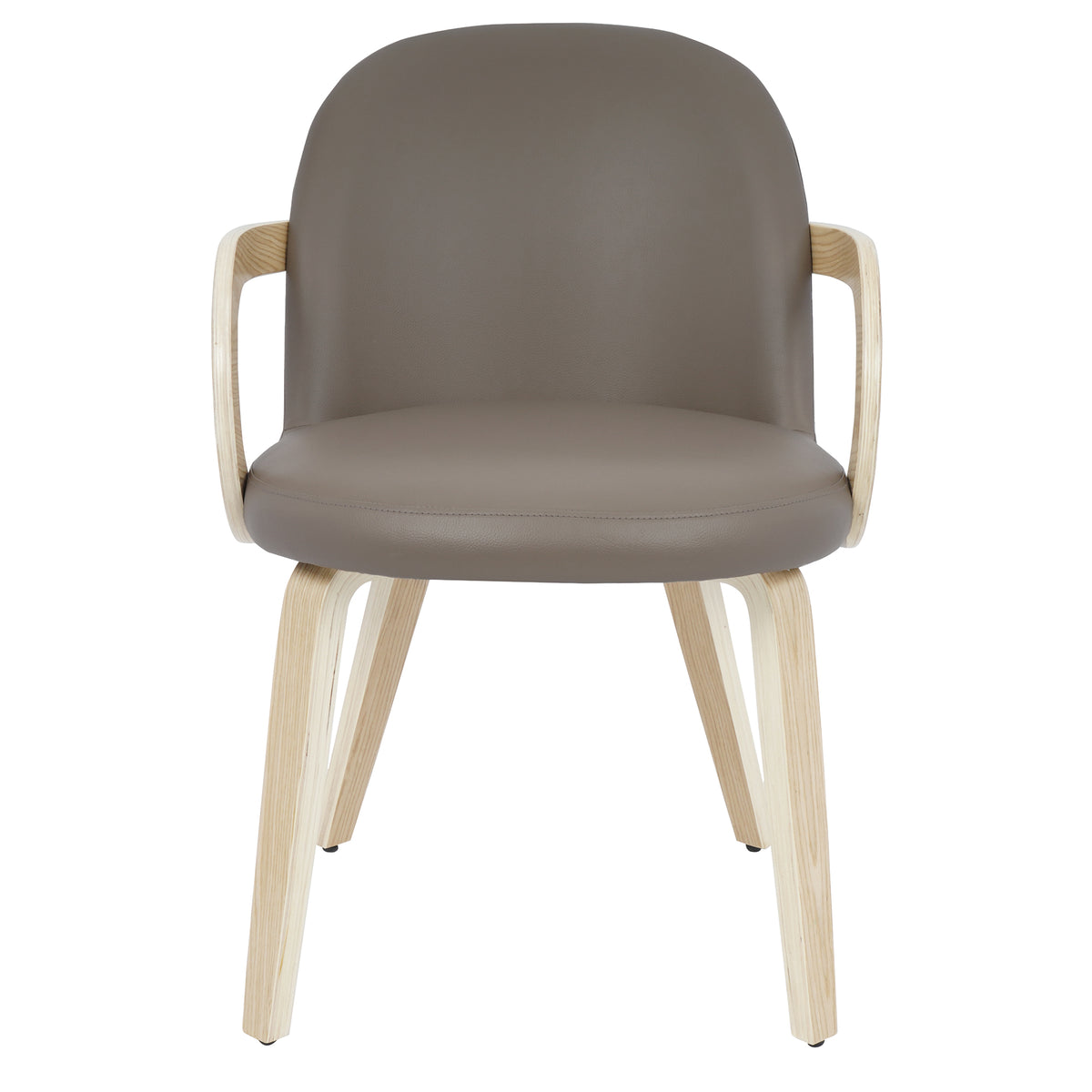 Celest Dining/Lounge Chair (Dark Taupe and Natural) (Set of 2)