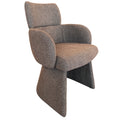 Titani Dining/Lounge Chair (Brown) (Set of 2)