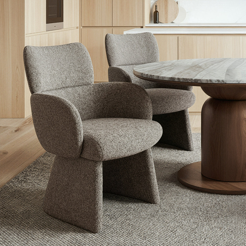Titani Dining/Lounge Chair (Brown) (Set of 2)