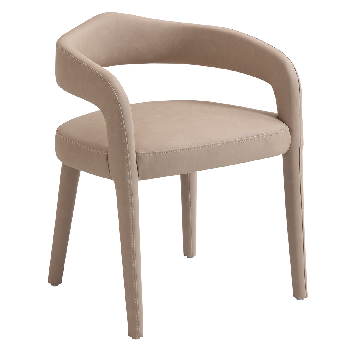 Caden Dining/Lounge Chair (Beige) (Set of 2)