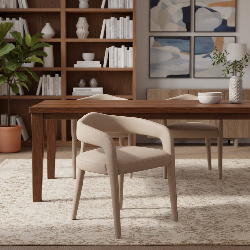 Caden Dining/Lounge Chair (Beige) (Set of 2)