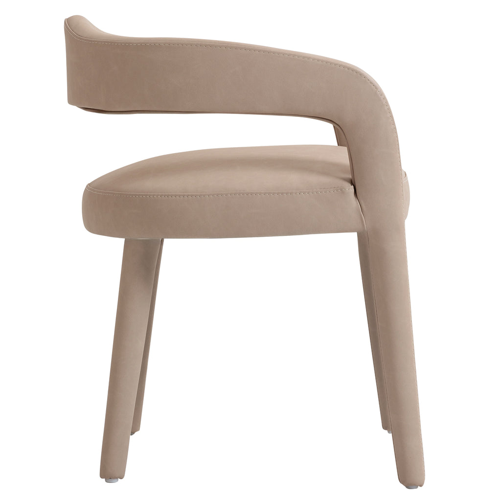 Caden Dining/Lounge Chair (Beige) (Set of 2)