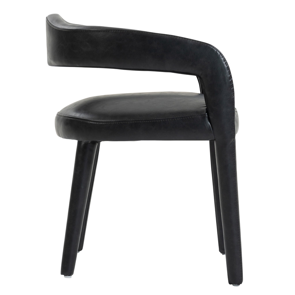 Caden Dining/Lounge Chair (Charcoal) (Set of 2)