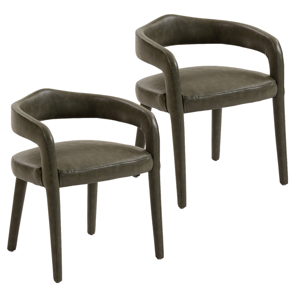 Caden Dining/Lounge Chair (Moss) (Set of 2)