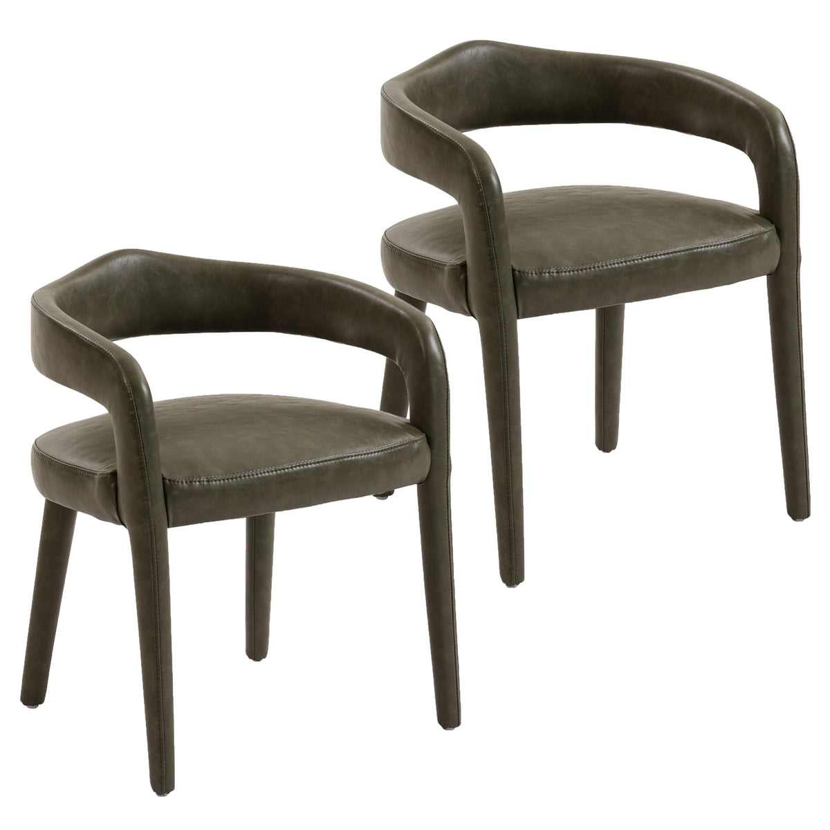 Caden Dining/Lounge Chair (Moss) (Set of 2)