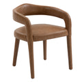 Caden Dining/Lounge Chair (Saddle) (Set of 2)