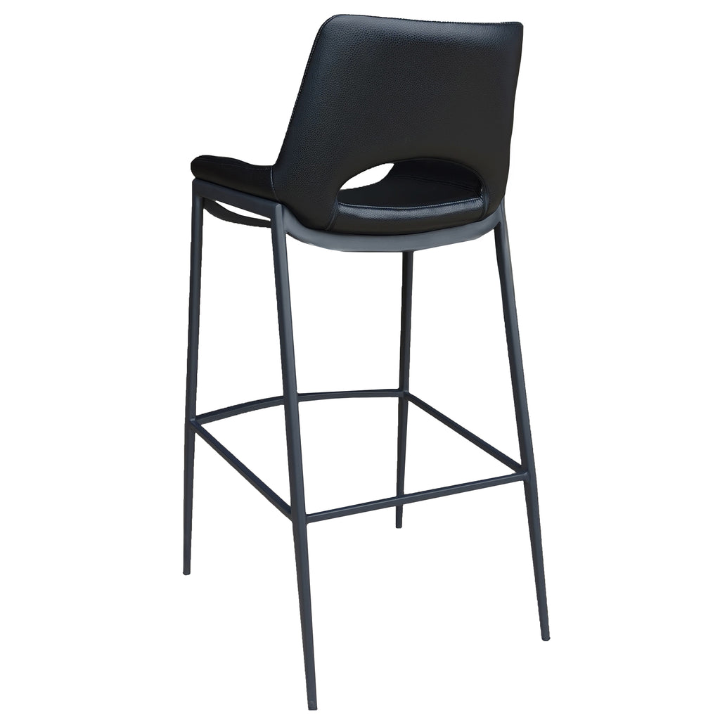 Icona 30″ Bar Stool (Black and Black) (Set of 2)