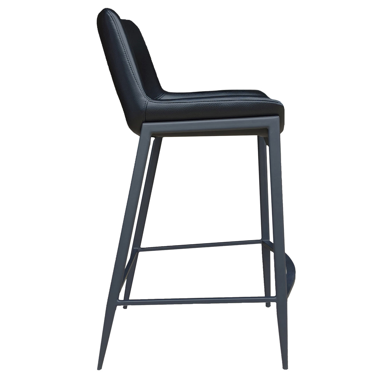 Icona 26″ Counter Stool (Black and Black) (Set of 2)