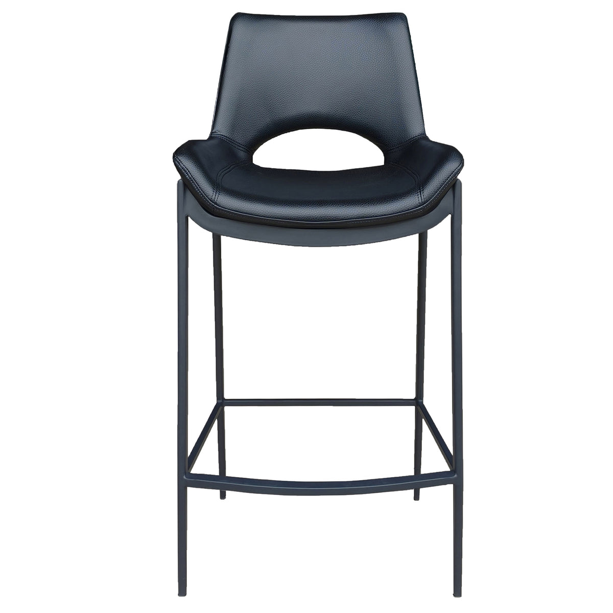 Icona 26″ Counter Stool (Black and Black) (Set of 2)