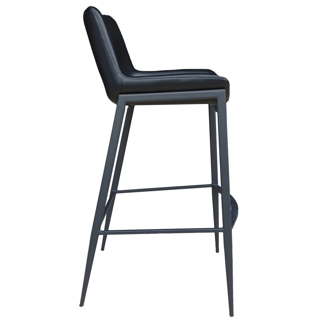 Icona 30″ Bar Stool (Black and Black) (Set of 2)