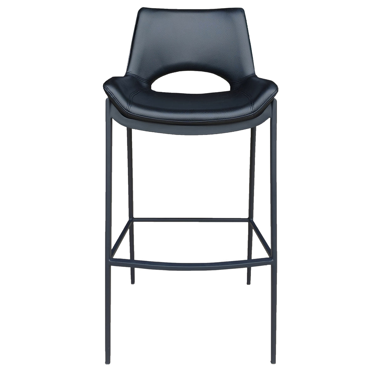 Icona 30″ Bar Stool (Black and Black) (Set of 2)