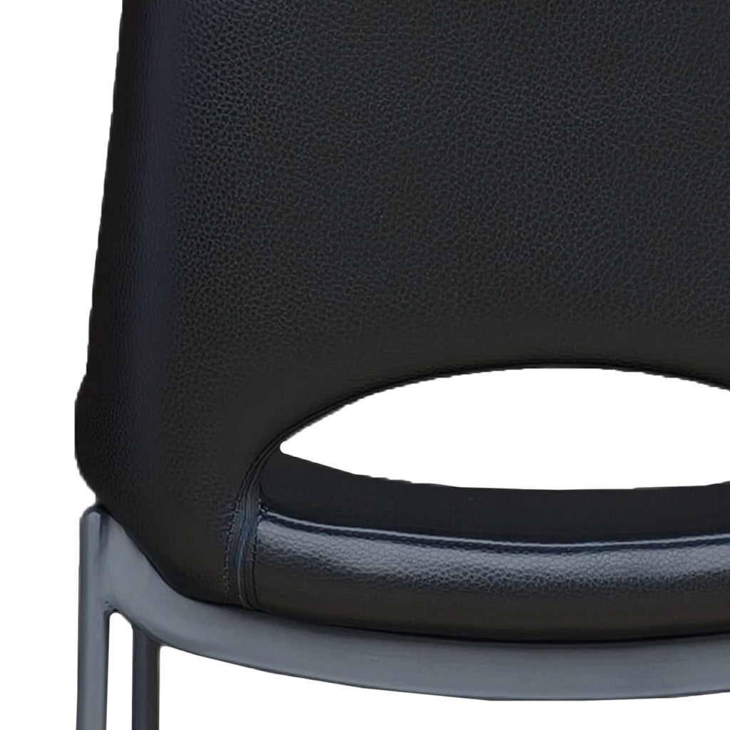 Icona 30″ Bar Stool (Black and Black) (Set of 2)