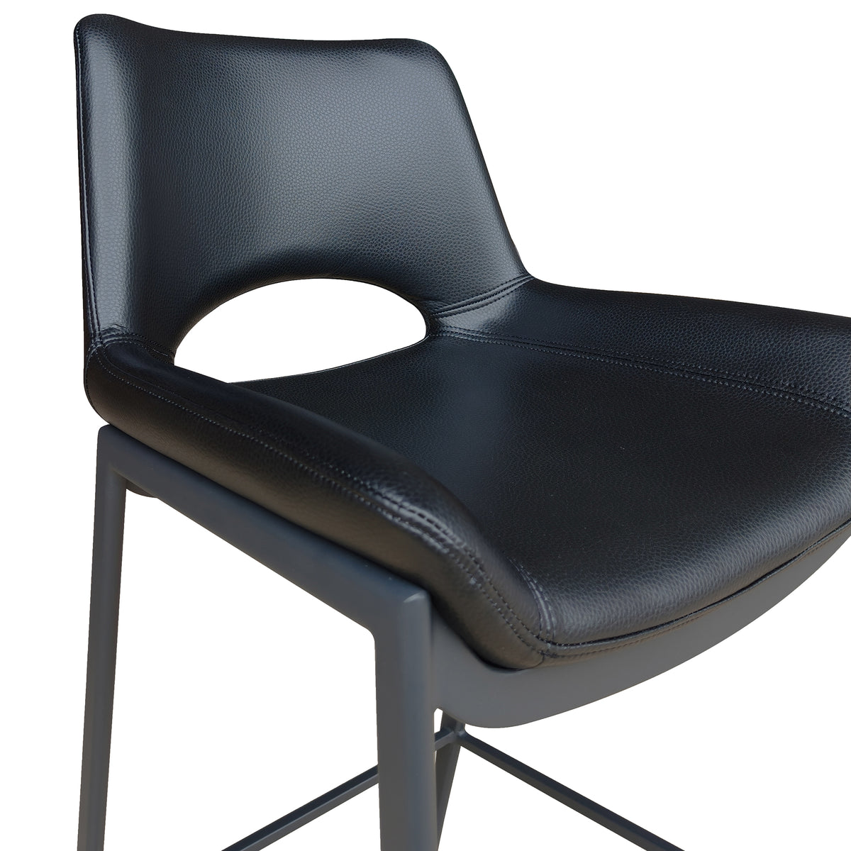 Icona 30″ Bar Stool (Black and Black) (Set of 2)