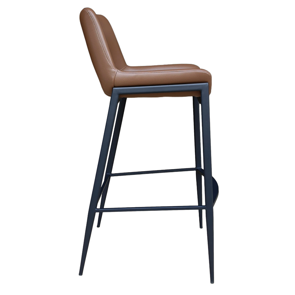 Icona 30″ Bar Stool (Saddle and Black) (Set of 2)