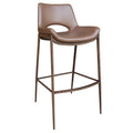 Icona 30″ Bar Stool (Saddle and Walnut) (Set of 2)