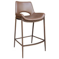 Icona 26″ Counter Stool (Saddle and Walnut) (Set of 2)
