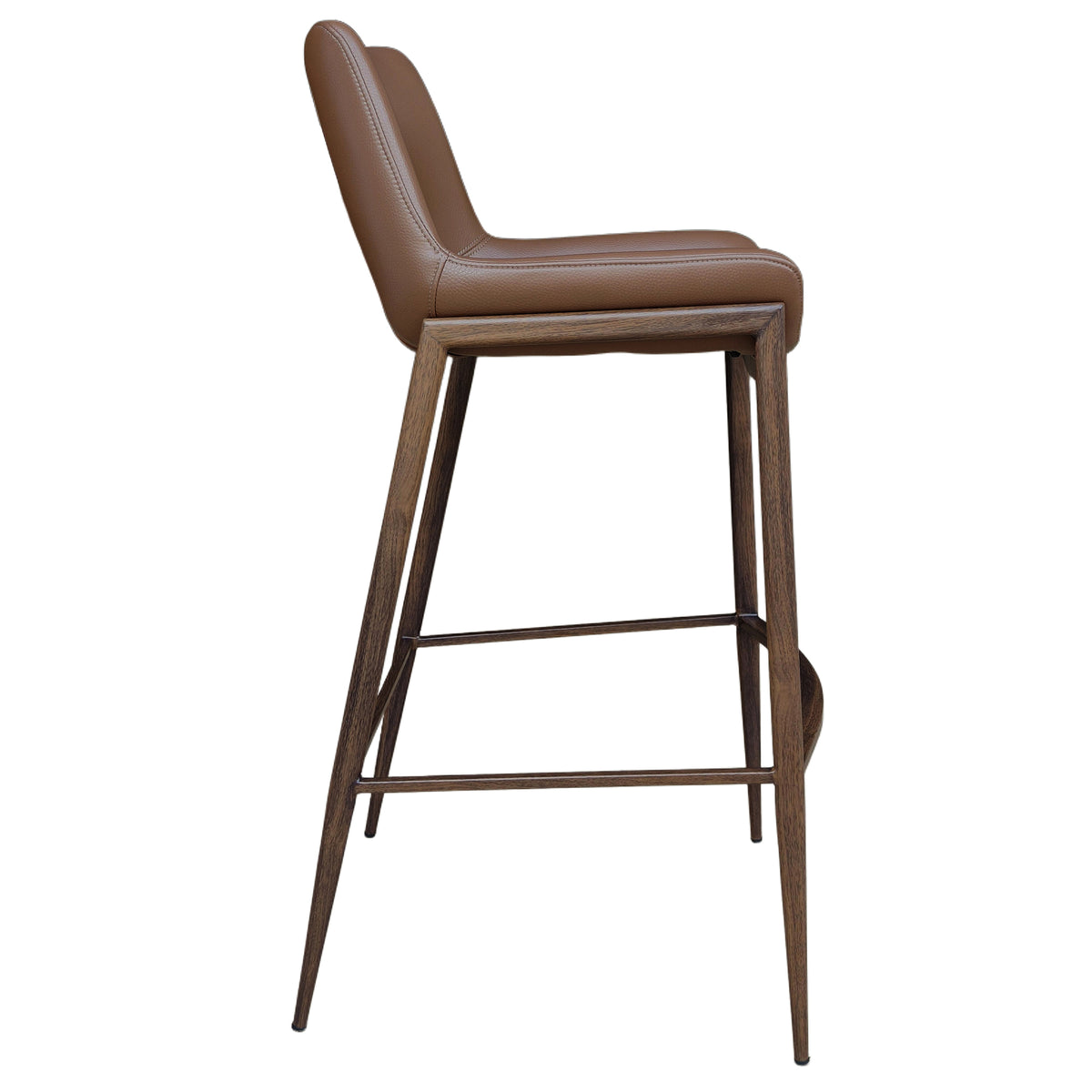 Icona 30″ Bar Stool (Saddle and Walnut) (Set of 2)