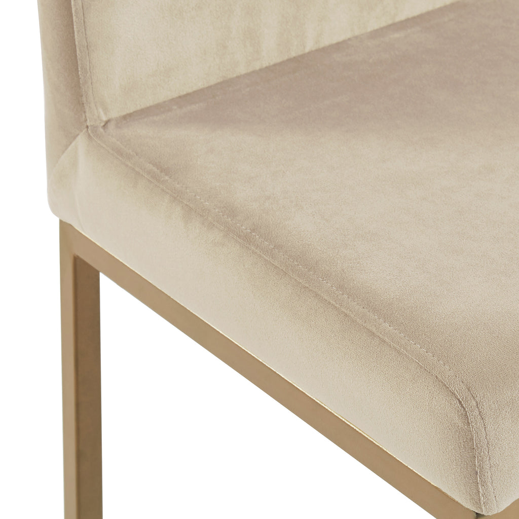 Diego 26″ Counter Stool (Beige and Aged Gold) (Set of 2)
