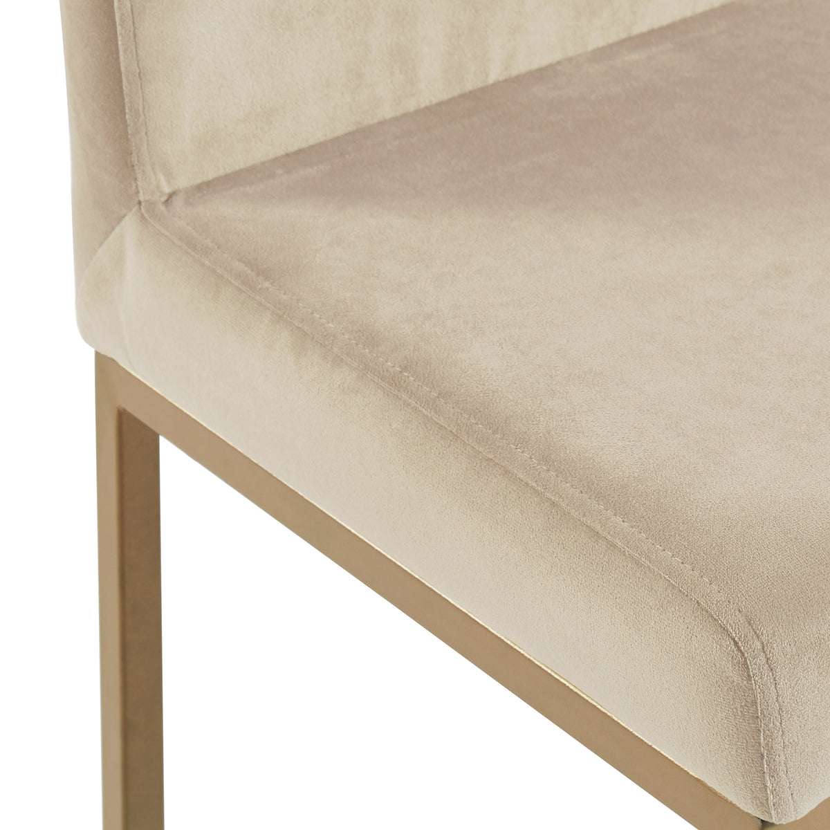 Diego 26″ Counter Stool (Beige and Aged Gold) (Set of 2)