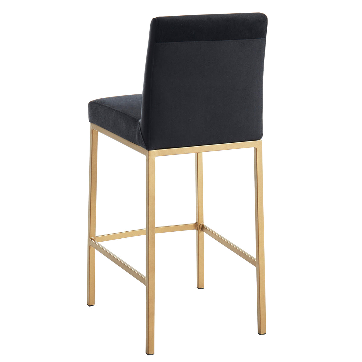 Diego 26″ Counter Stool (Black and Aged Gold) (Set of 2)