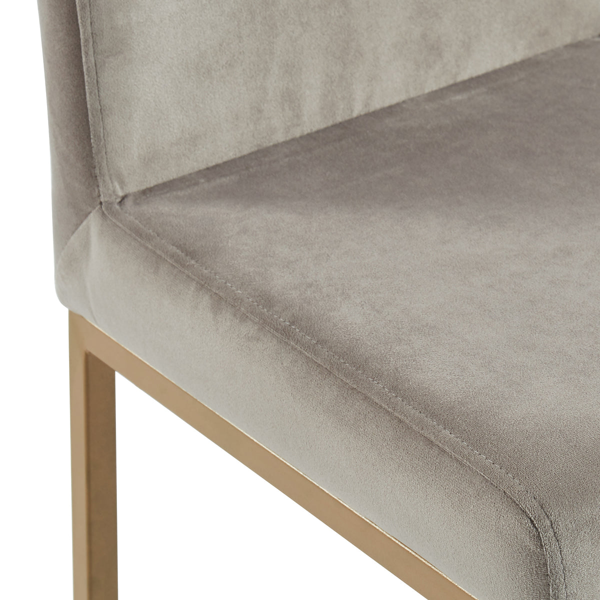 Diego 26″ Counter Stool (Grey and Aged Gold) (Set of 2)