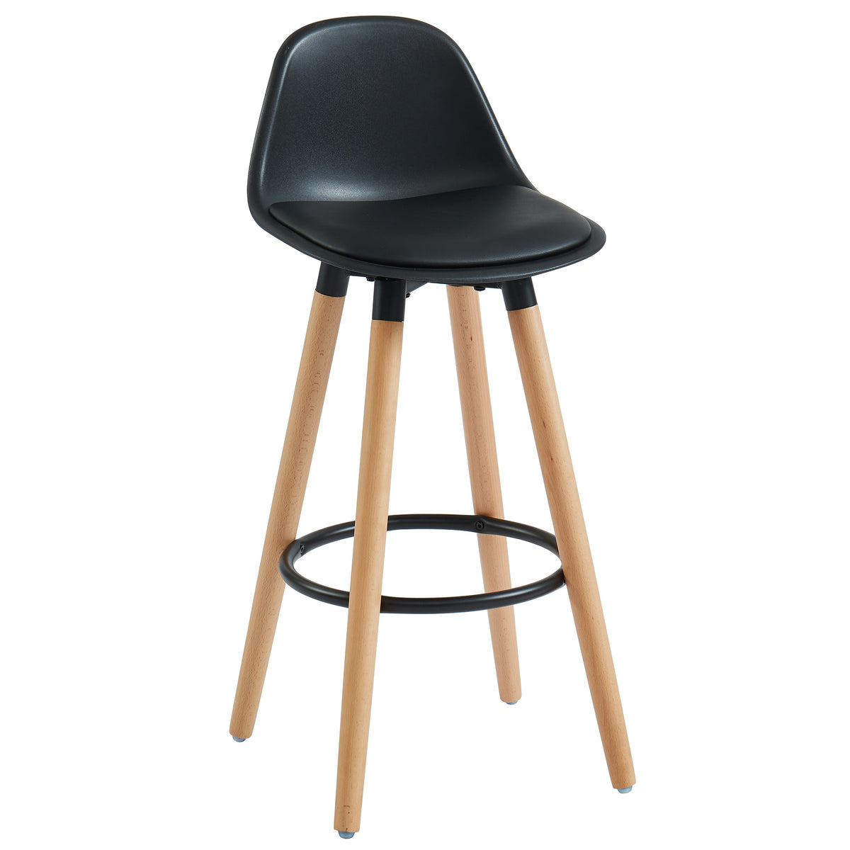 Diablo 26″ Counter Stool (Black and Natural) (Set of 2)