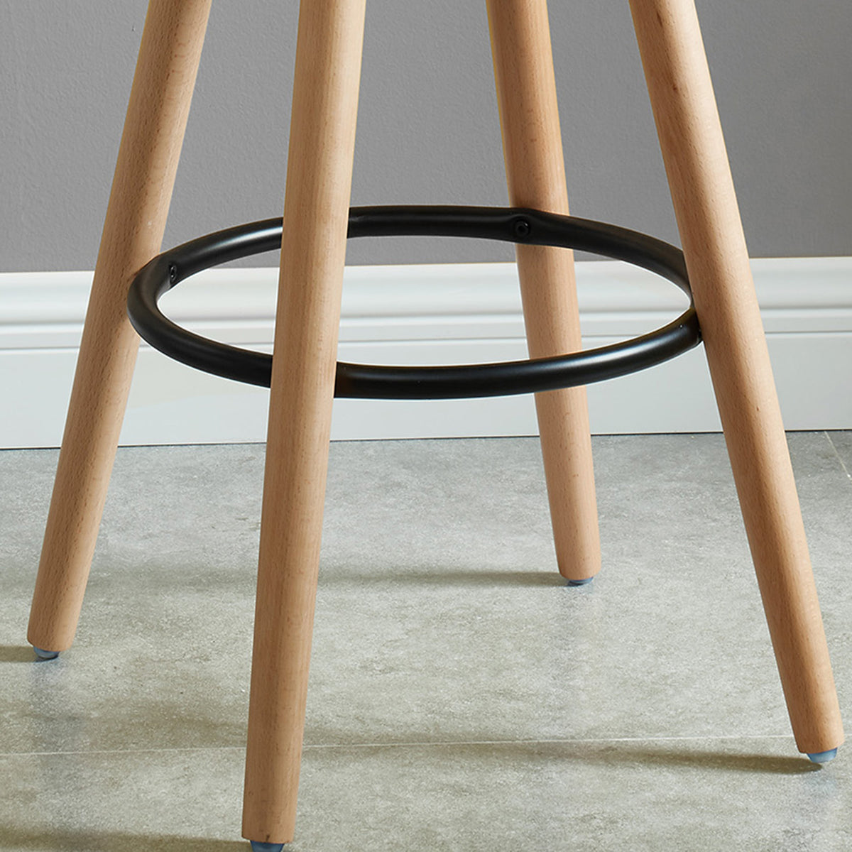 Diablo 26″ Counter Stool (Black and Natural) (Set of 2)