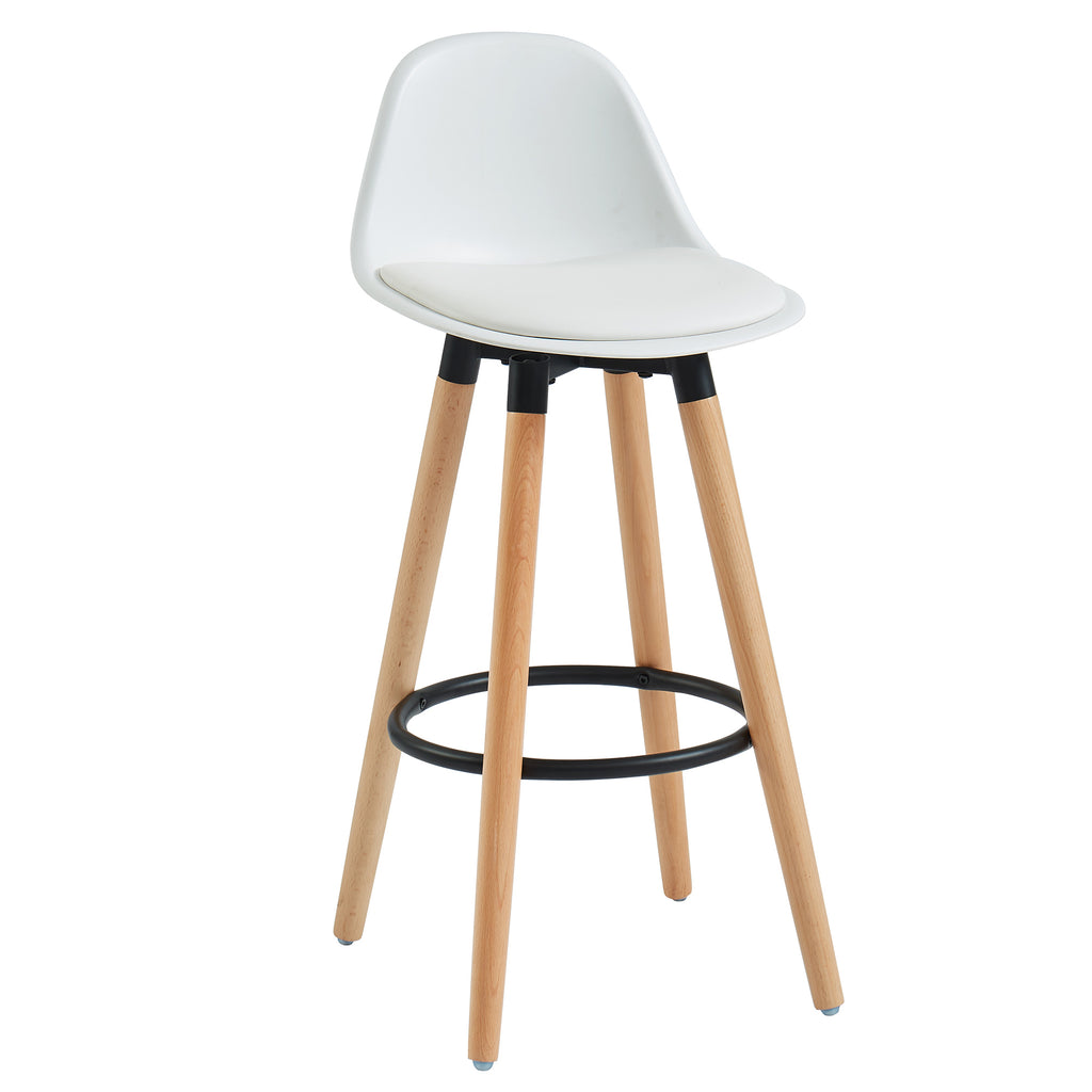 Diablo 26″ Counter Stool (White and Natural) (Set of 2)