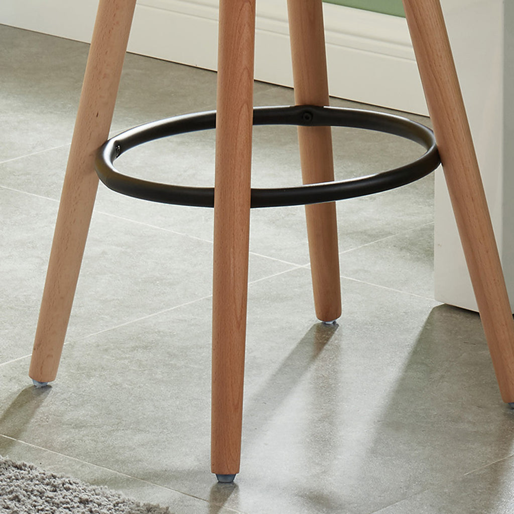 Diablo 26″ Counter Stool (White and Natural) (Set of 2)