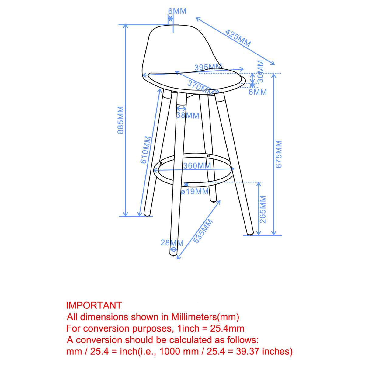 Diablo 26″ Counter Stool (White and Natural) (Set of 2)