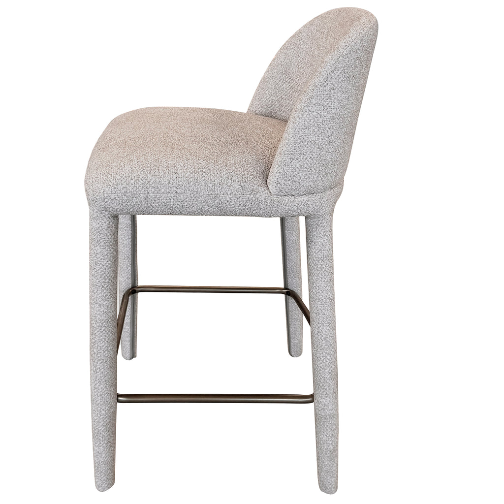 Kiara 26″ Counter Stool (Beige) (Set of 2)