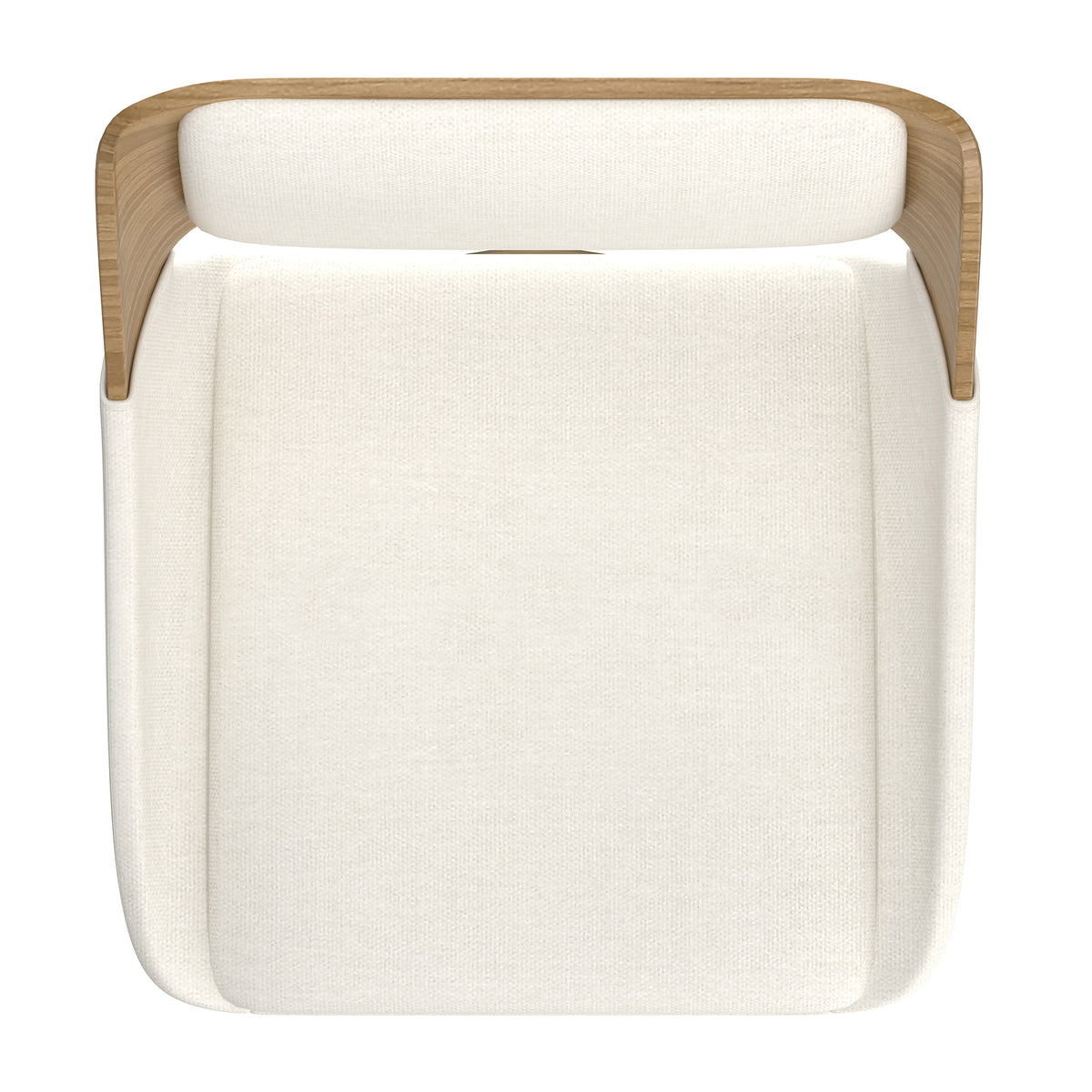 Hudson 26″ Counter Stool with Swivel (Beige Fabric and Natural) (Set of 2)