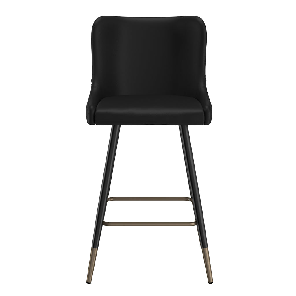 Xander 26″ Counter Stool, (Black) (Set of 2)