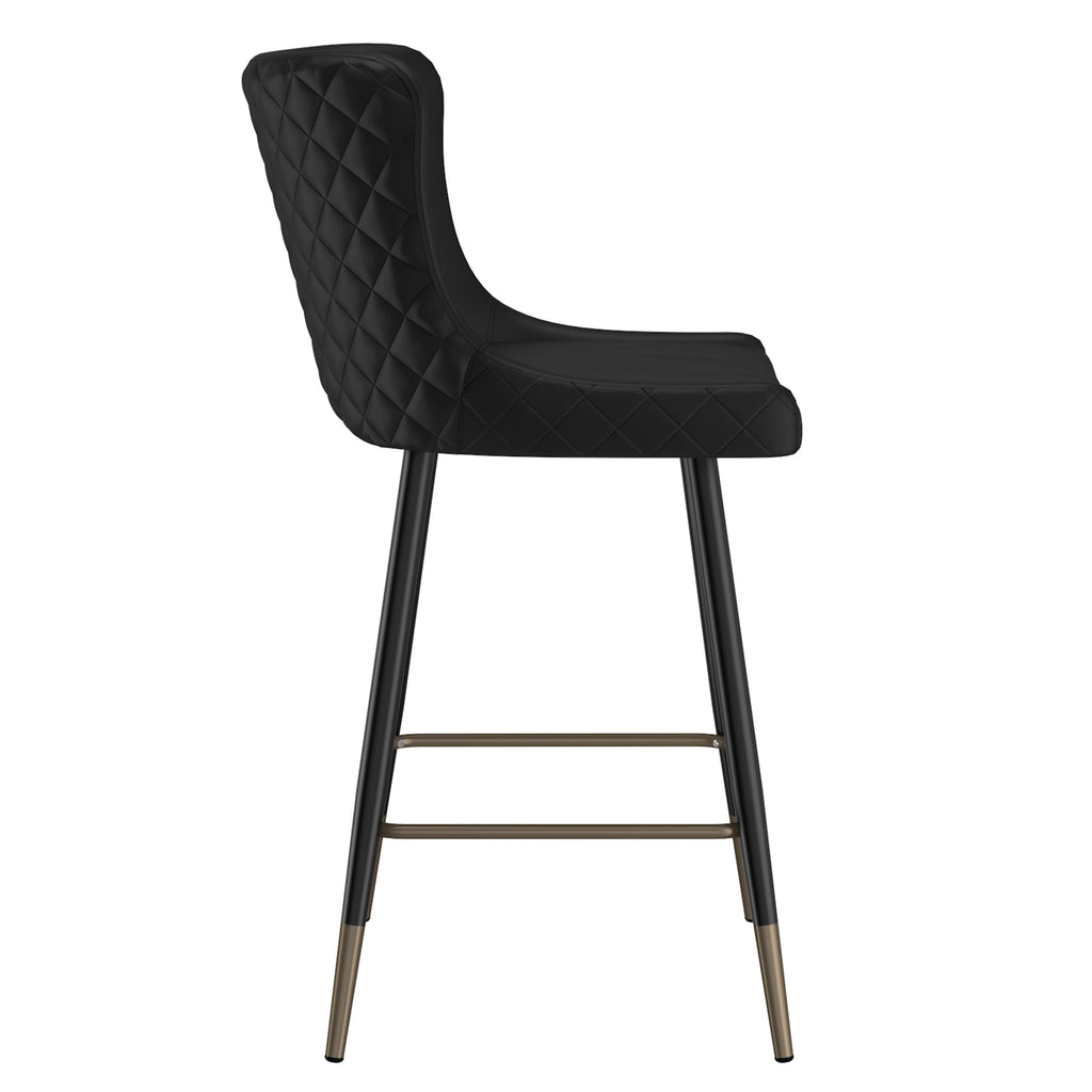 Xander 26″ Counter Stool, (Black) (Set of 2)