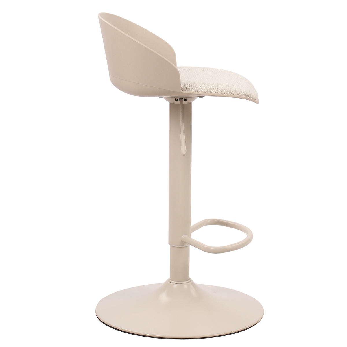 Mabel Adjustable Air-Lift Stool (Beige) (Set of 2)