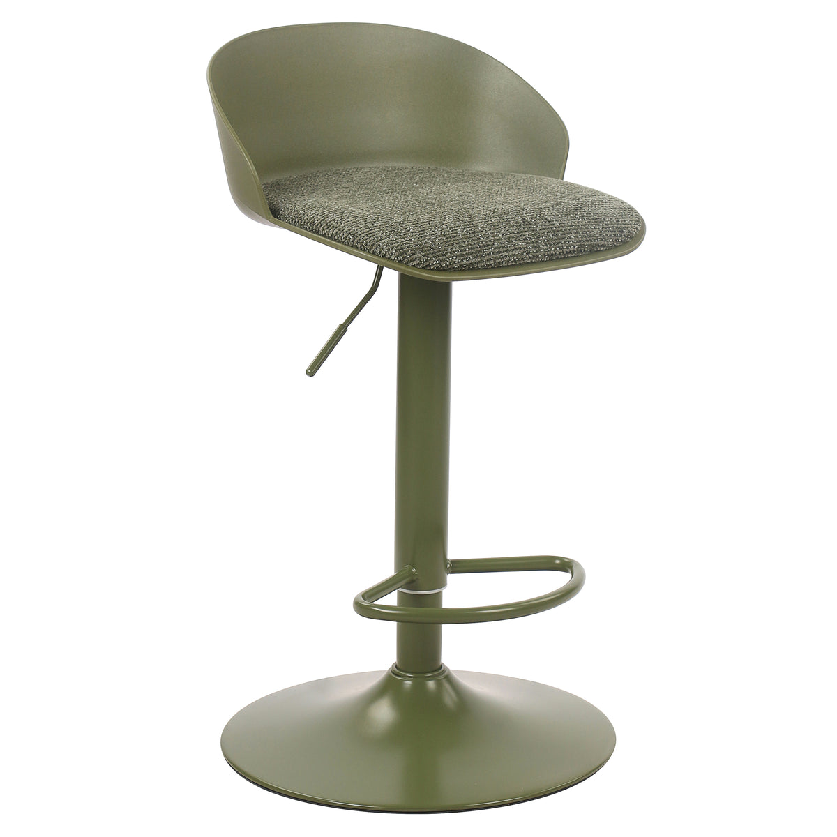 Mabel Adjustable Air-Lift Stool (Green) (Set of 2)
