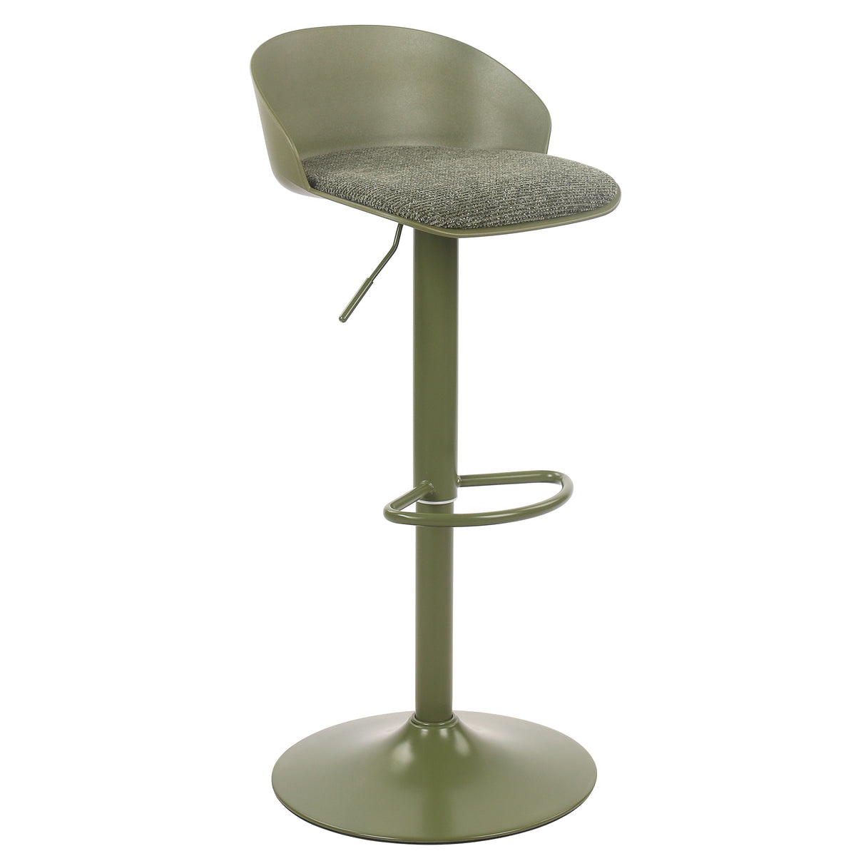 Mabel Adjustable Air-Lift Stool (Green) (Set of 2)