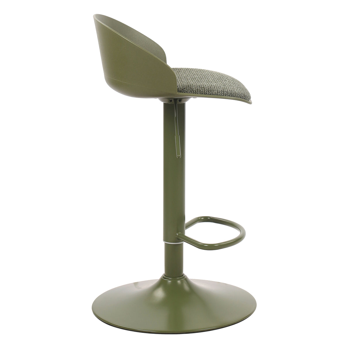 Mabel Adjustable Air-Lift Stool (Green) (Set of 2)